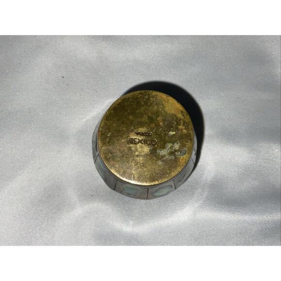 VTG VINTAGE TAXCO ABLONE MOTHER OF PEARL INLAY SHOT GLASS MADE IN MEXICO - Picture 5 of 6